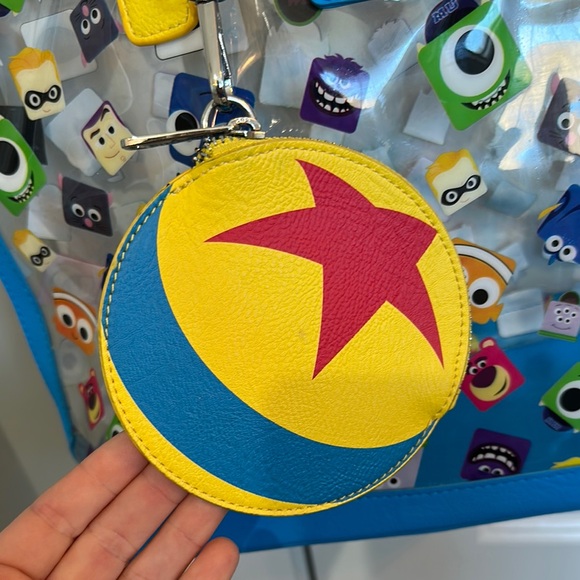 Loungefly X Pixar Amazon exclusive Character pool beach Tote with zip coin case - Picture 4 of 8